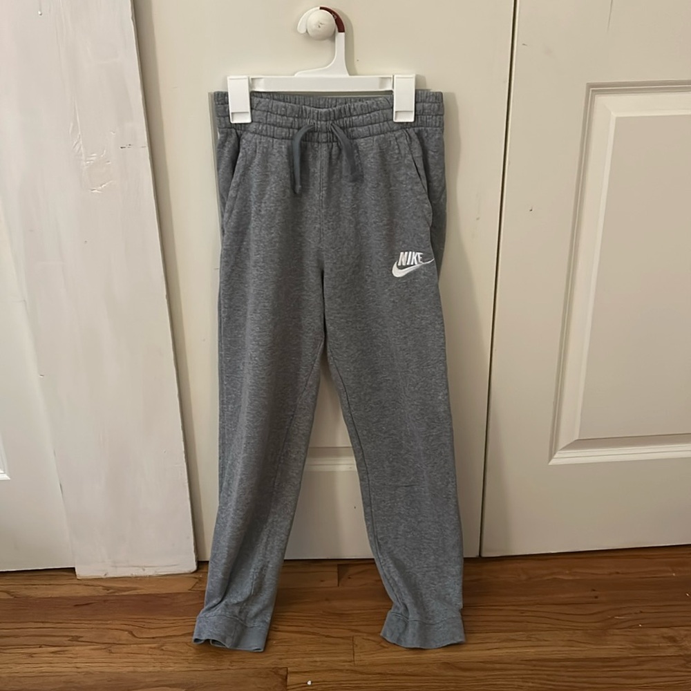Gray Kids size large Nike sweatpants